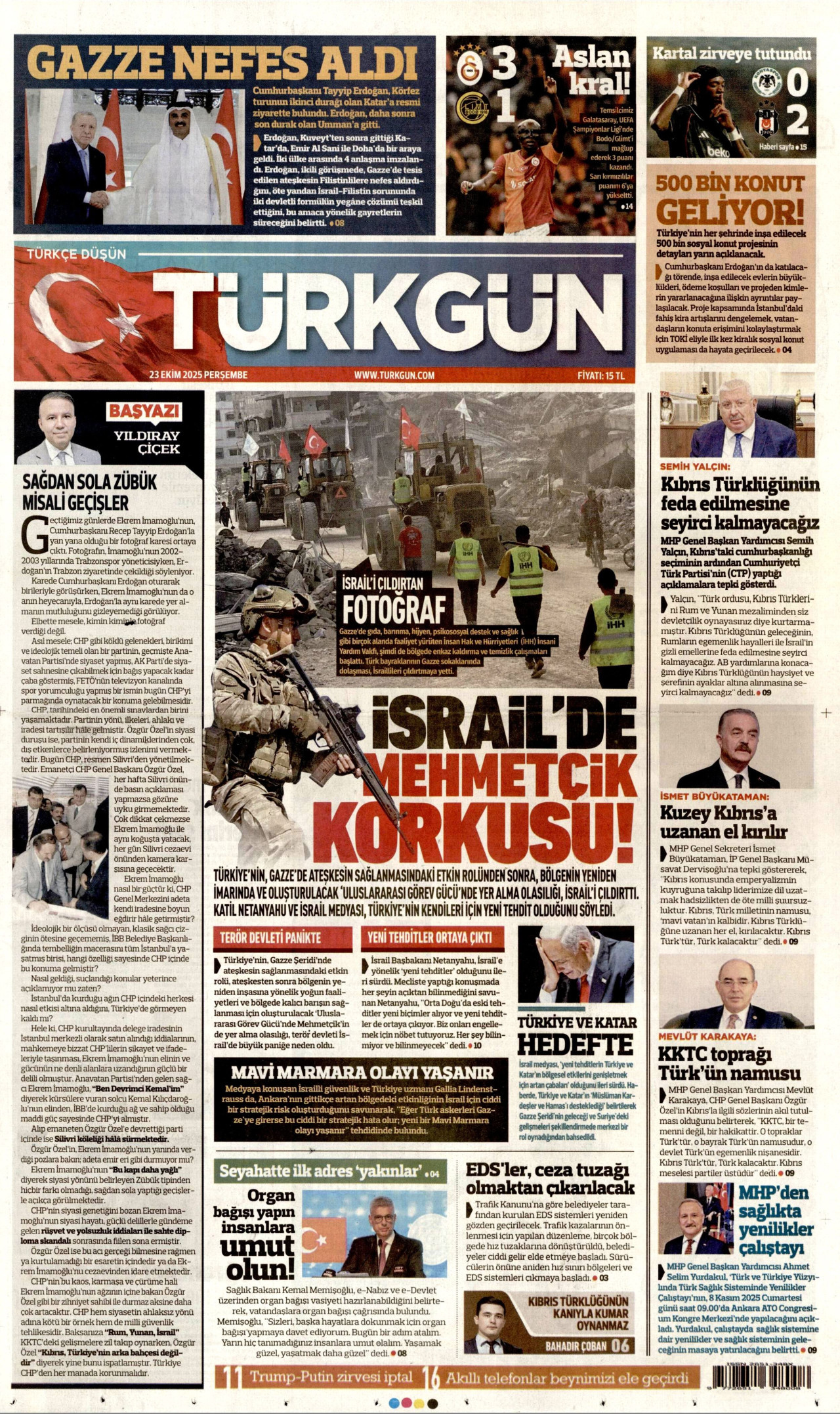 TÜRKGÜN Gazete Manşeti