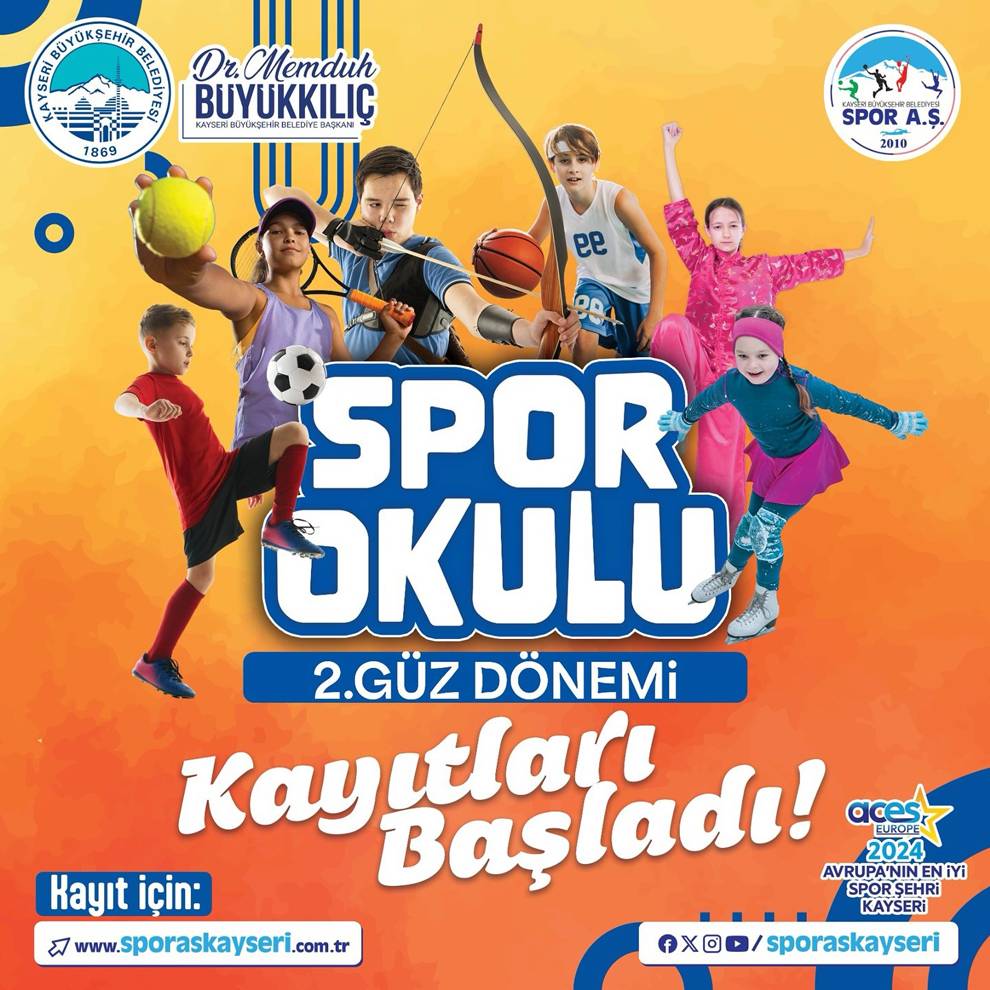 Büyükşehirin spor okullarında 2. güz dönemi kayıtları başladı!
