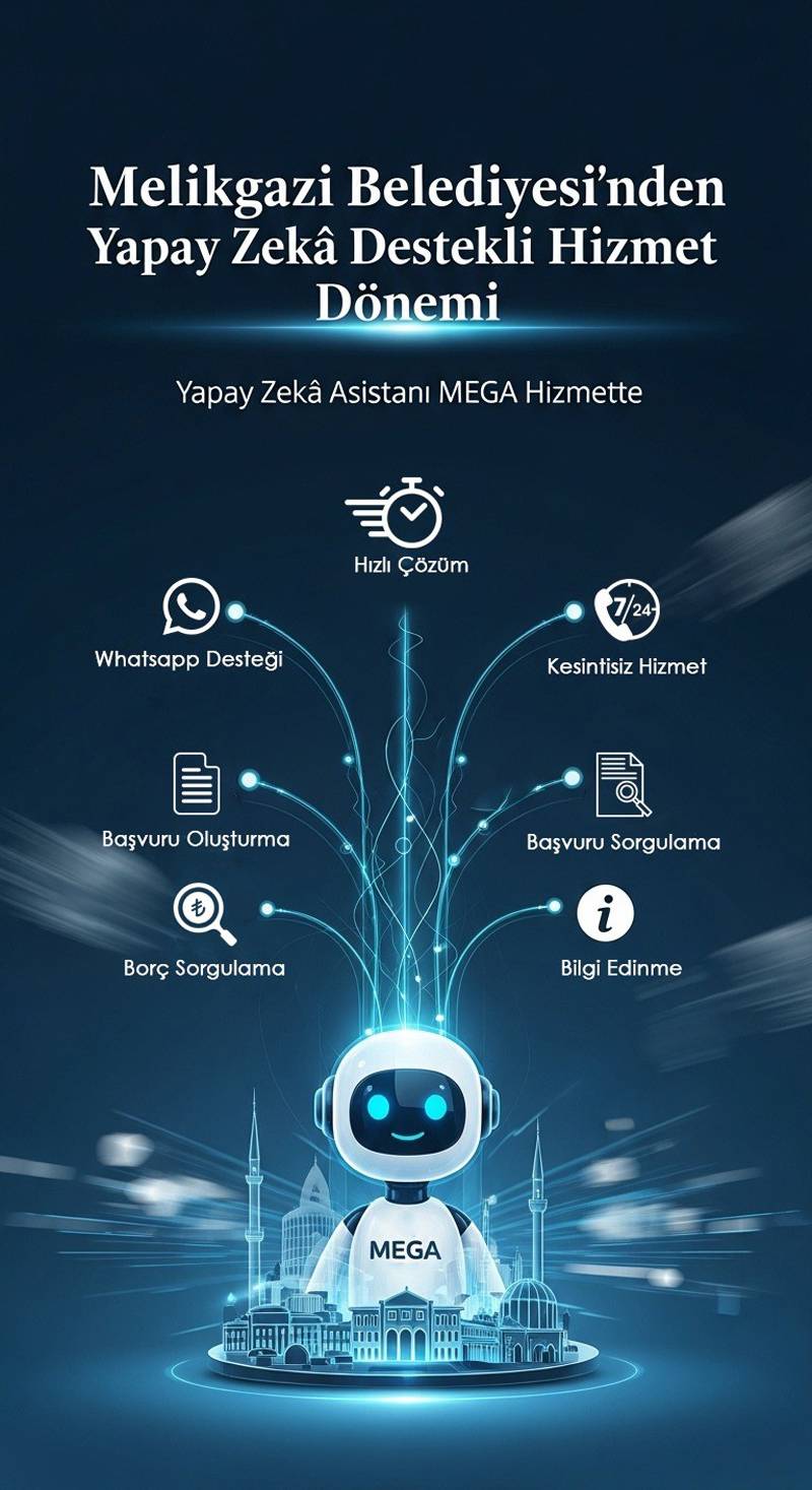 Melikgazi Belediyesi’nden yapay zeka destekli hizmet dönemi!