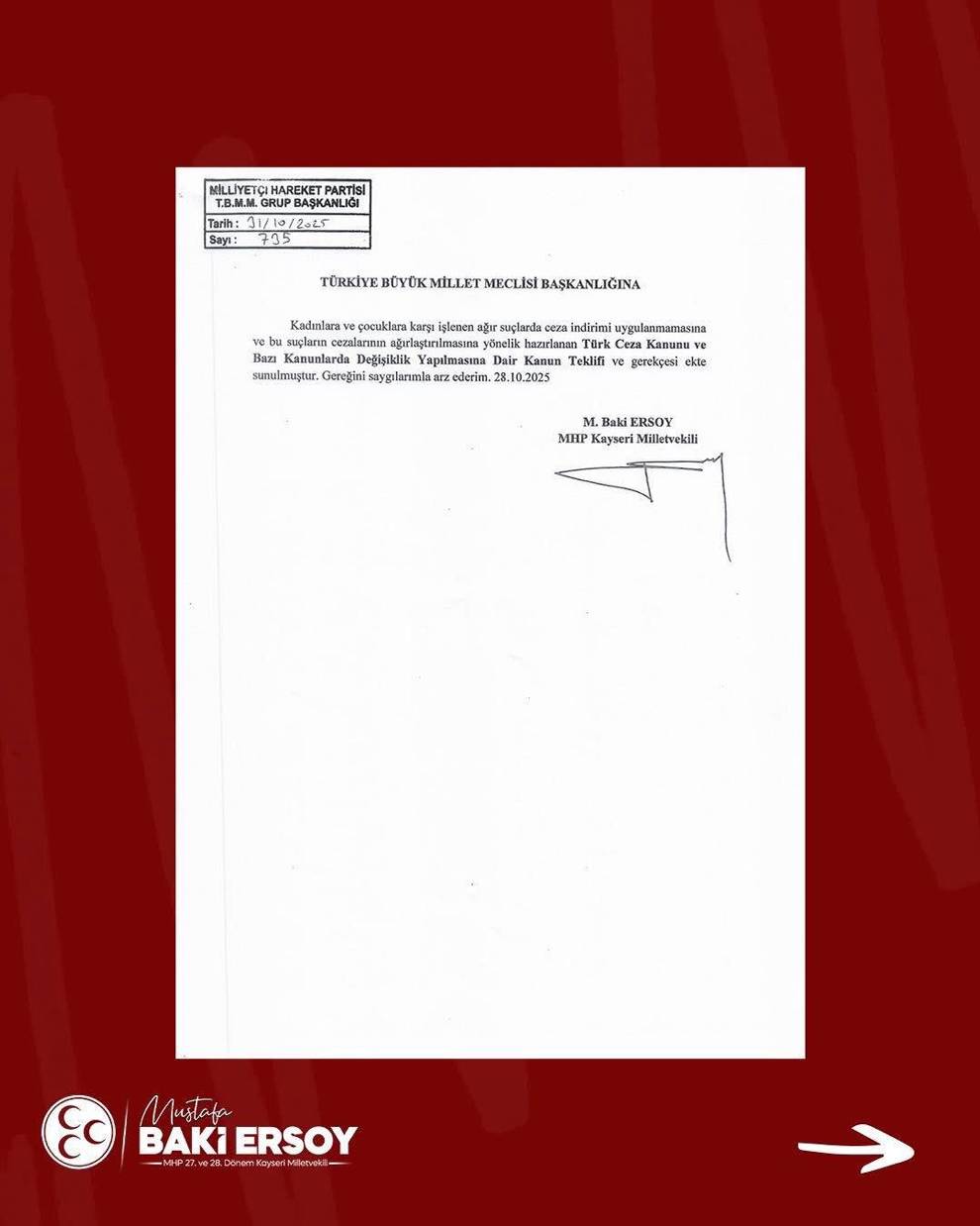 Baki Ersoy’dan kadınlara ve çocuklara yönelik işlenen şiddet hakkında kanun teklifi!