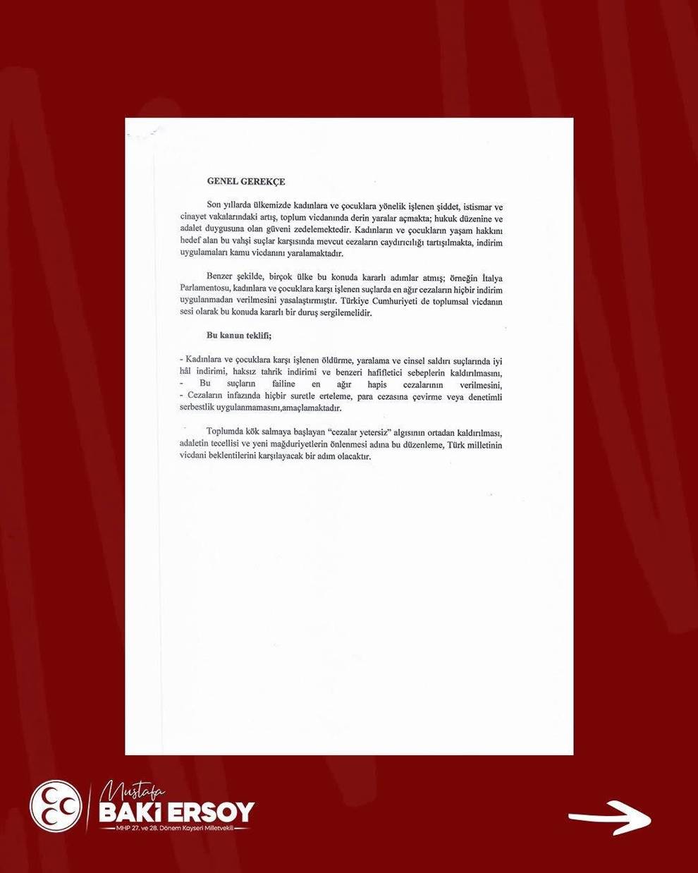 Baki Ersoy’dan kadınlara ve çocuklara yönelik işlenen şiddet hakkında kanun teklifi!