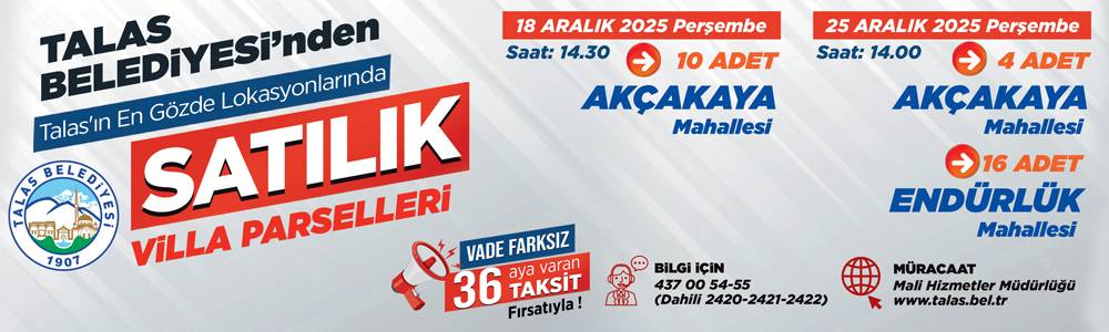 TALAS BELEDİYESİ RESMİ REKLAM