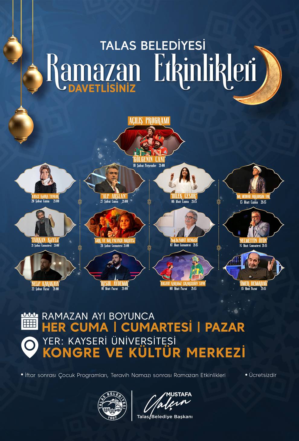 Talas’ta Ramazan Etkinlikleri Başlıyor!