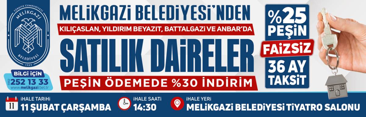 MELİKGAZİ BELEDİYESİ RESMİ REKLAM