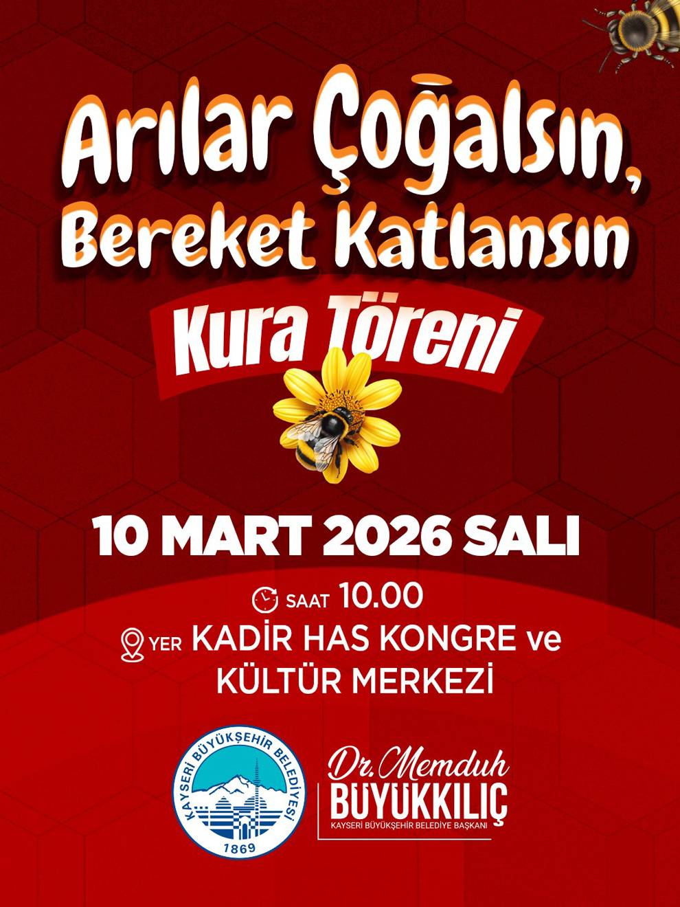 Büyükşehir'in Arılar Çoğalsın Bereket Katlansın Projesi'nde kura heyecanı!