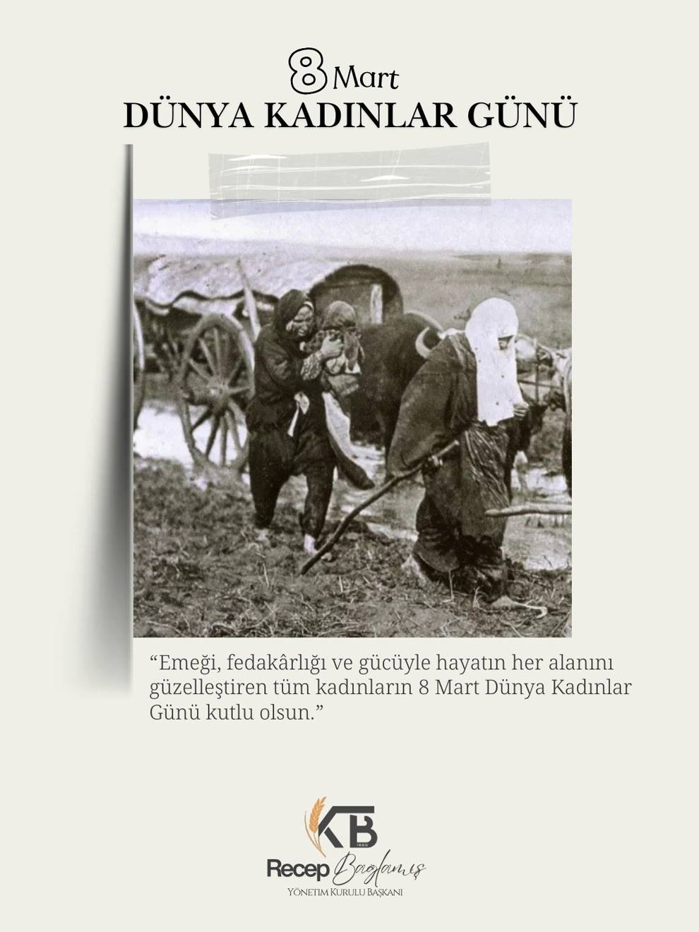Kayseri Ticaret Borsası Başkanı Bağlamış’tan 8 Mart Mesajı!