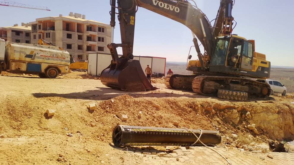 Gaziantep'e füze parçası düştü!