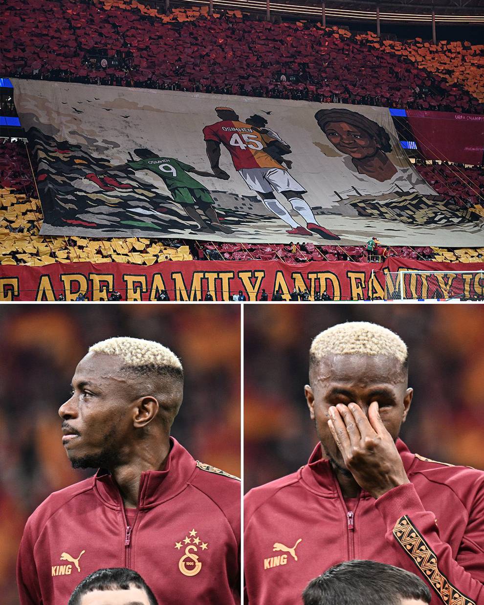 Galatasaray taraftarından Victor Osimhen'e özel koreografi!