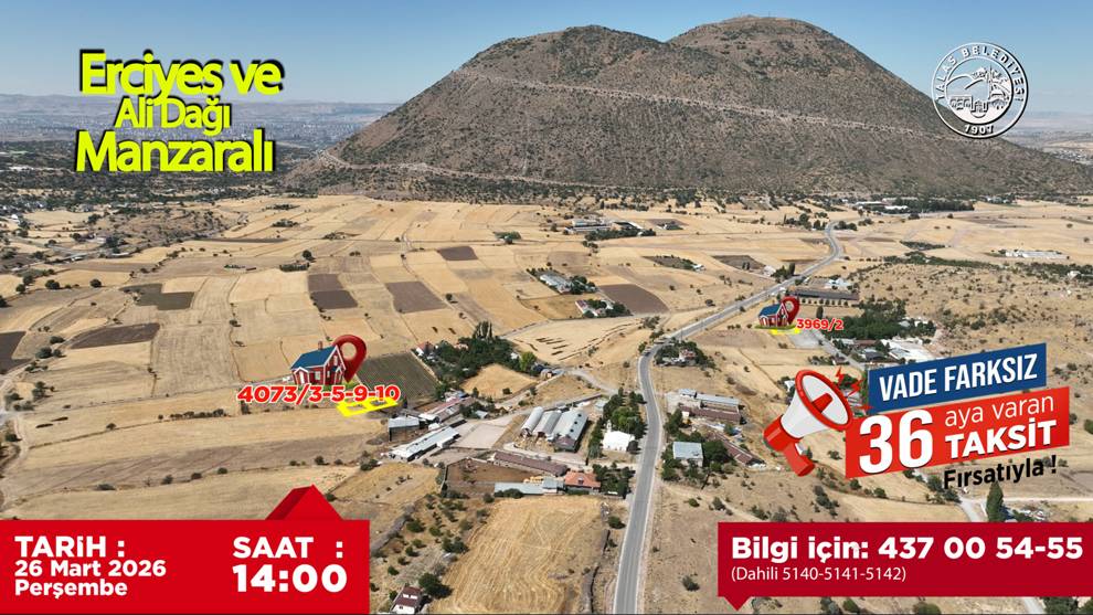 Talas’ın gözde lokasyonlarında villa parseli fırsatı!